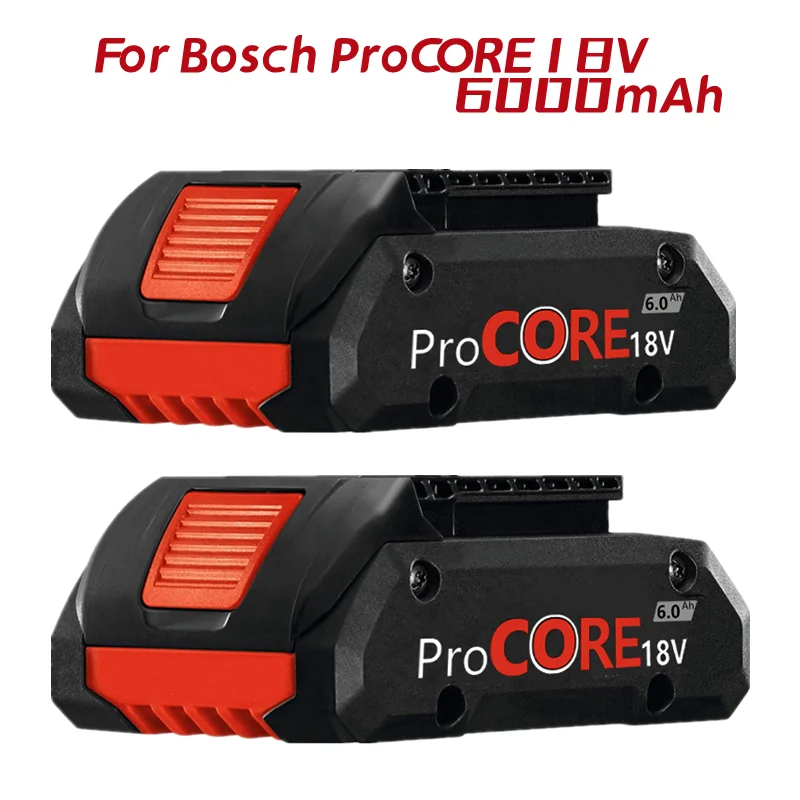 

Verbesserte 18 V 6,0 Ah Li-Ion Batterie Procore 1600A016GB Für Bosch 18 Volt Max Cordless Power Werkzeug Bohrer, 2100