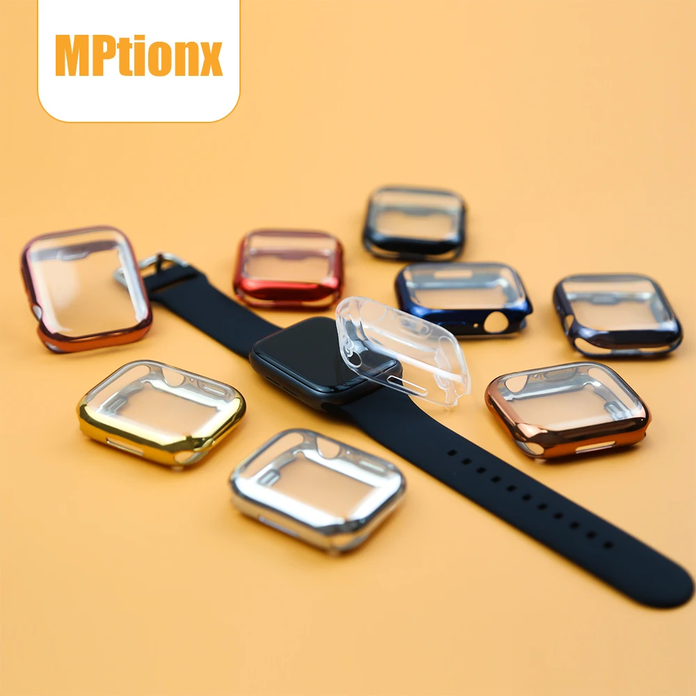 

Soft Clear TPU Screen Protector Case For Apple Watch 45mm 41mm 44MM 40MM 42MM 38MM Full Bumper Cover For IWatch 7/6/SE/5/4/3/2/1