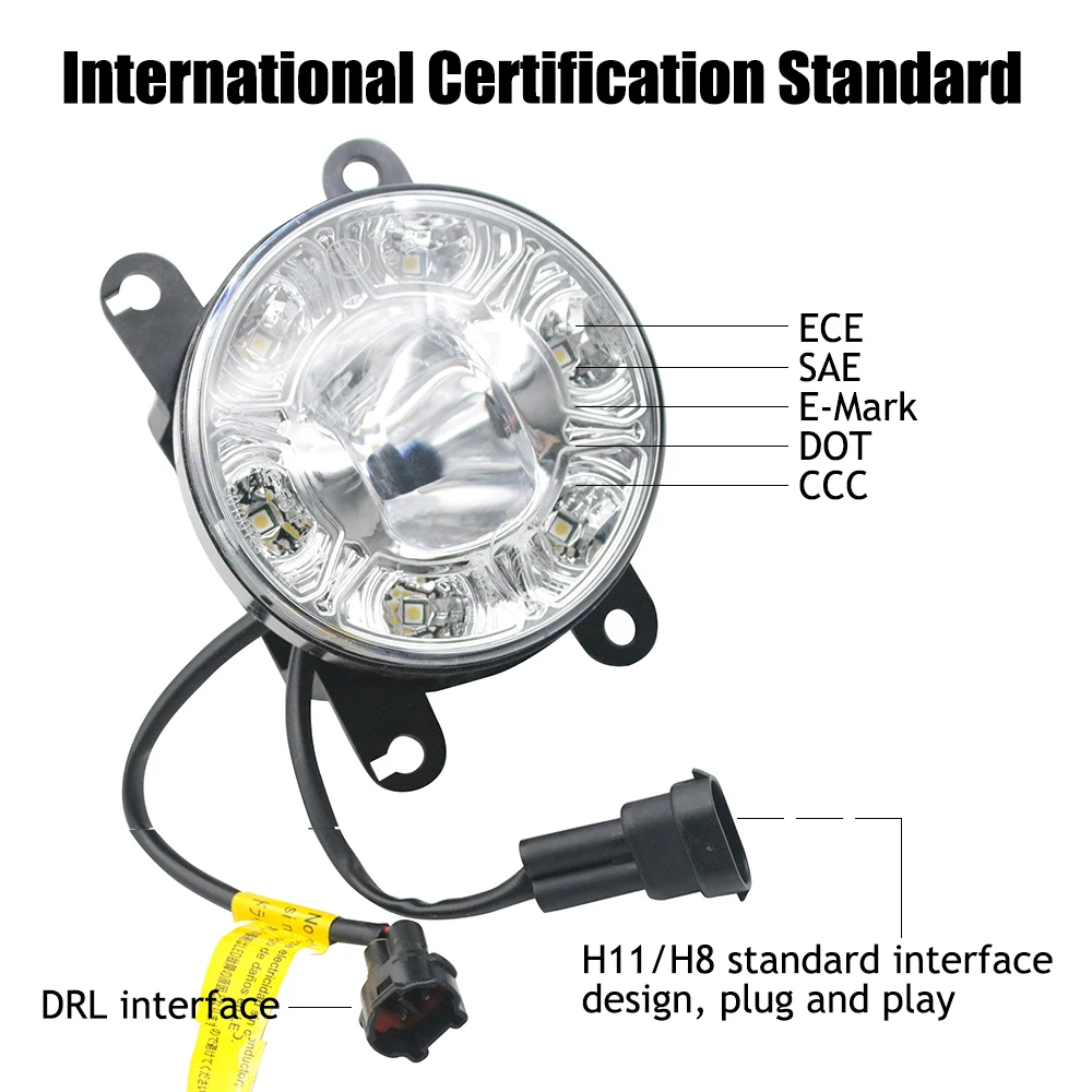 Светодиодные противотуманные фары для Mitsubishi Pajero Shogun V8 _ V9 2008-2016 автомобиля PTF с