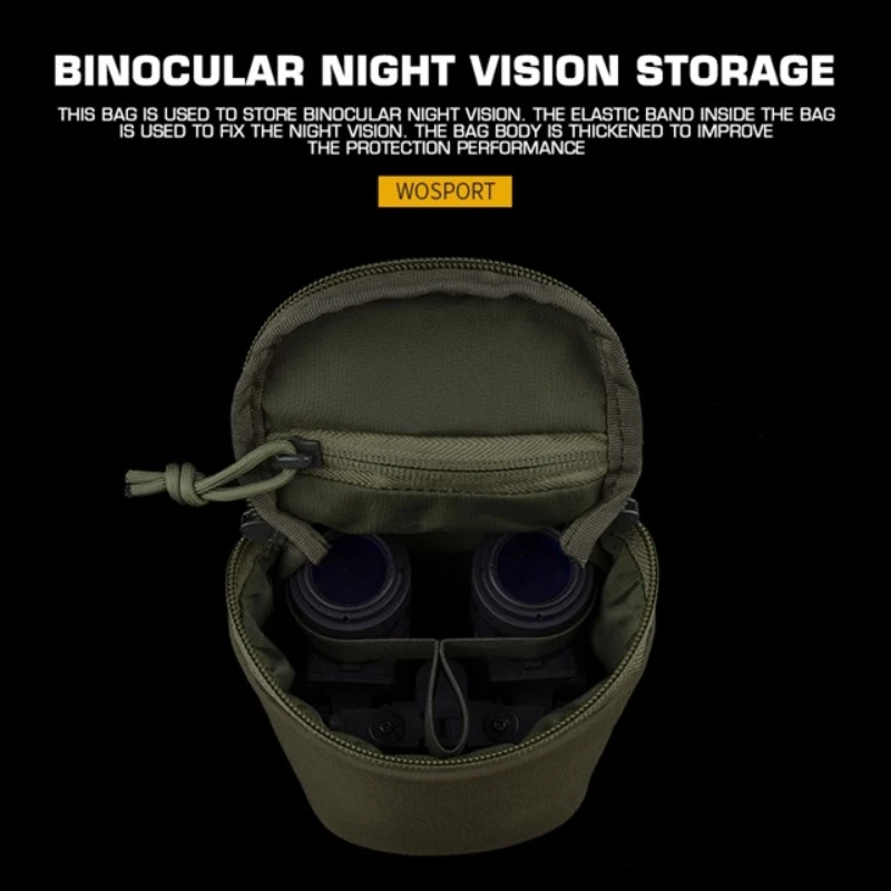 WOSPORT AN/PVS31 Бинокулярная сумка для хранения очков ночного видения MOLLE Webbing NVG