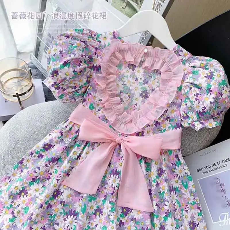 

Toddler Girls Clothes Dress Fashion Backless Princess Dress for Summer Children Clothing Boutique Clothes Free Shipping