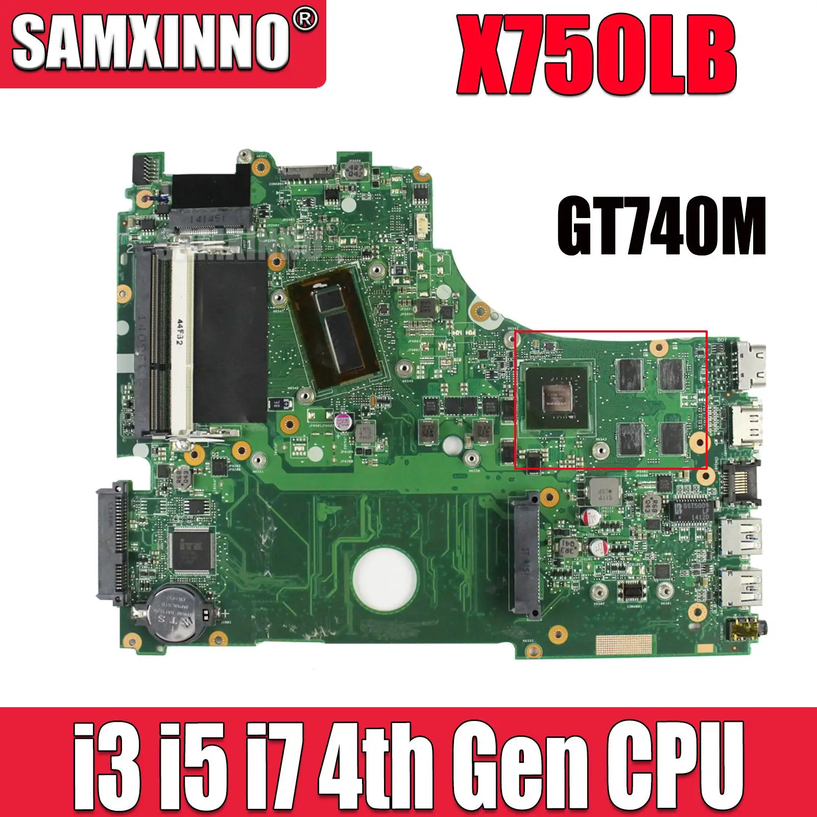 X750LB      GT740M I3 I5 I7 CPU  ASUS X750LB X750LN X750L   Laotop