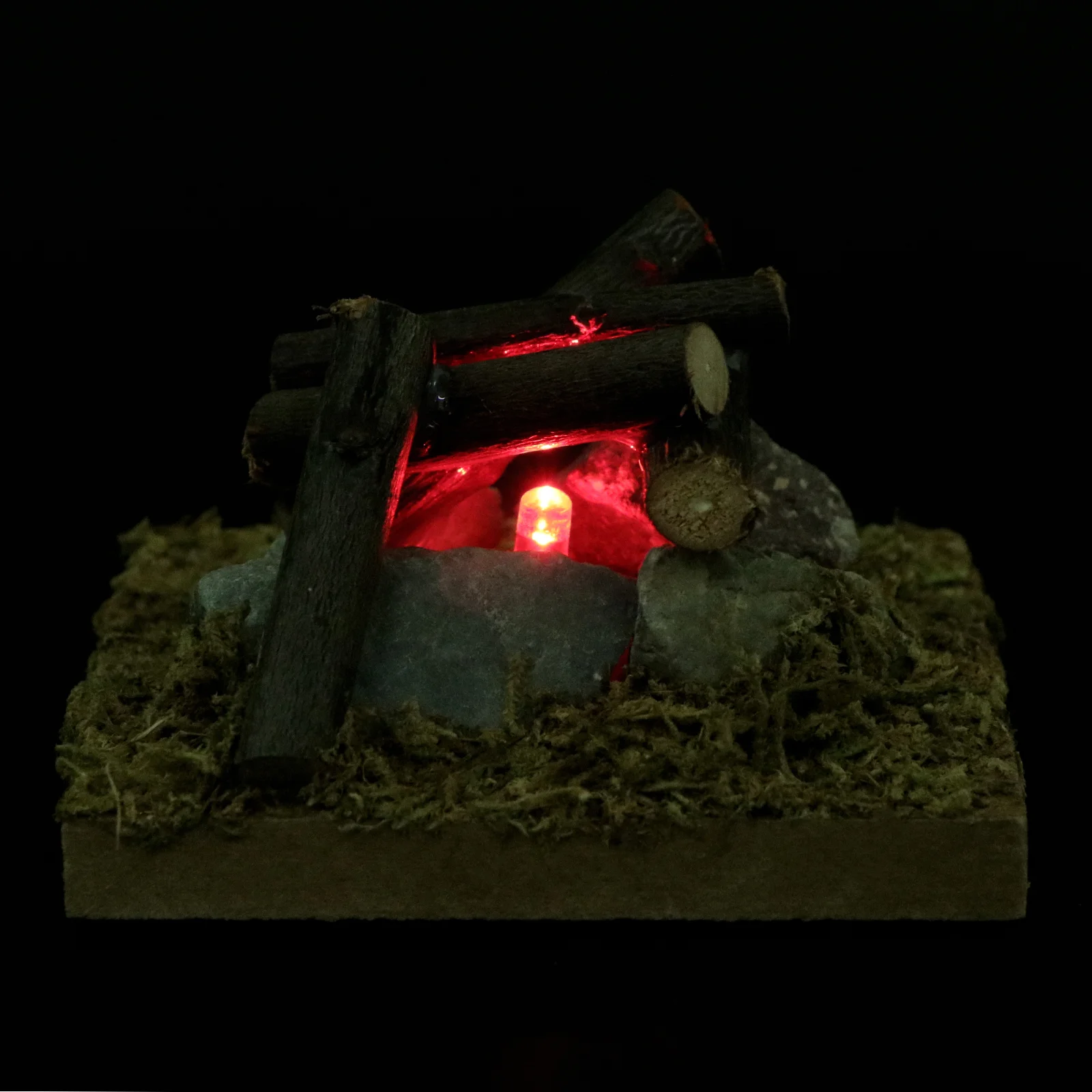 

Brazier Toys DIY Miniature Rural Campfire Bonfire Adornment Outdoor House Model Wooden Ornament Craft Decor
