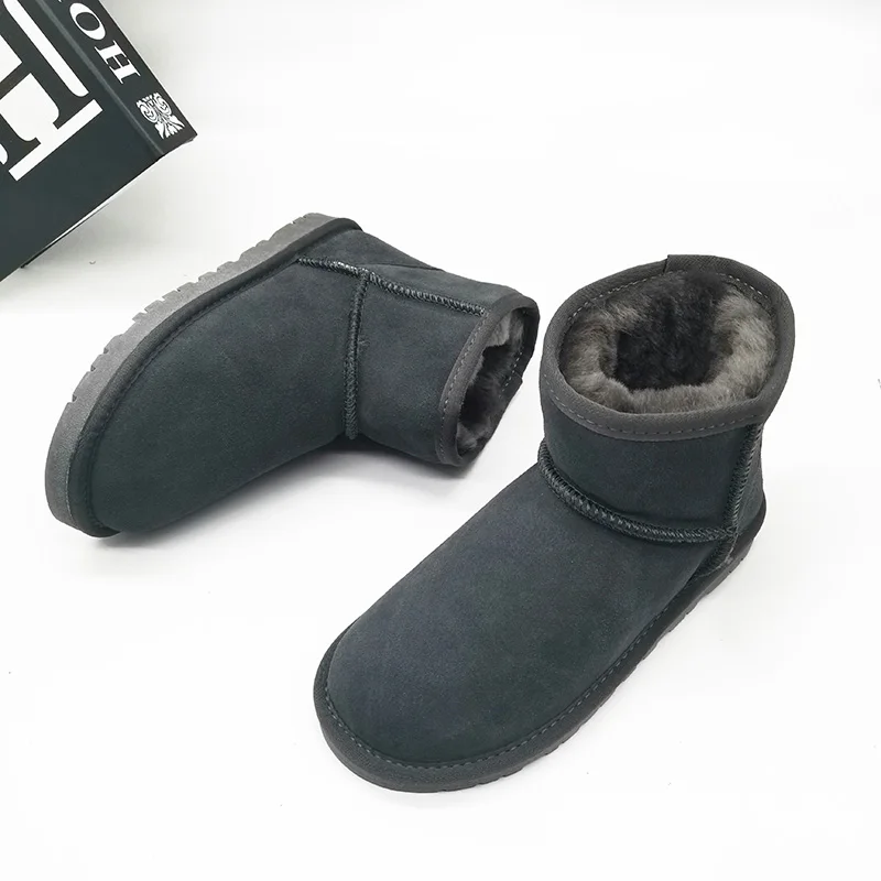 

Зимние ботинки, женская кожаная утепленная теплая обувь из хлопка с меховой подкладкой, зима 2025