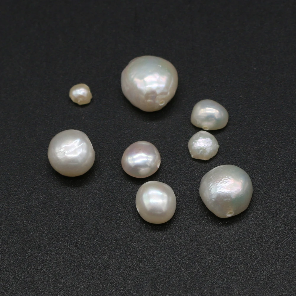 

120PCSNatural Pearl Horizontal Hole Double Sided Light Irregular Beads For Jewelry Making DIY Necklace Bracelet Accessories Gift