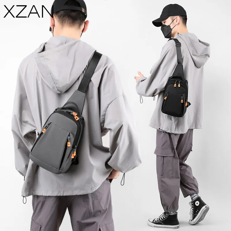 INS Recommend Men's Chest Bags Sling Messenger Shoulder Crossbody Bag Men‘s Casual Travel Female Large Bags Handbag bolasa