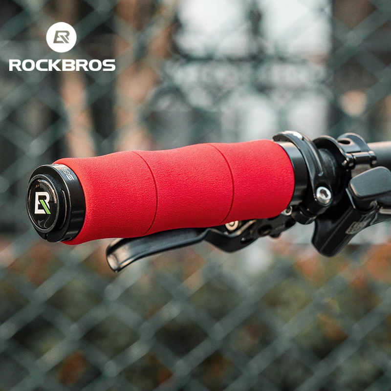 

ROCKBROS Bicycle Handlebar Grips Ultralight Soft EVA Bamboo Shape Grips Cycling Handlebar Grips Cuffs MTB Road Bike Accessories