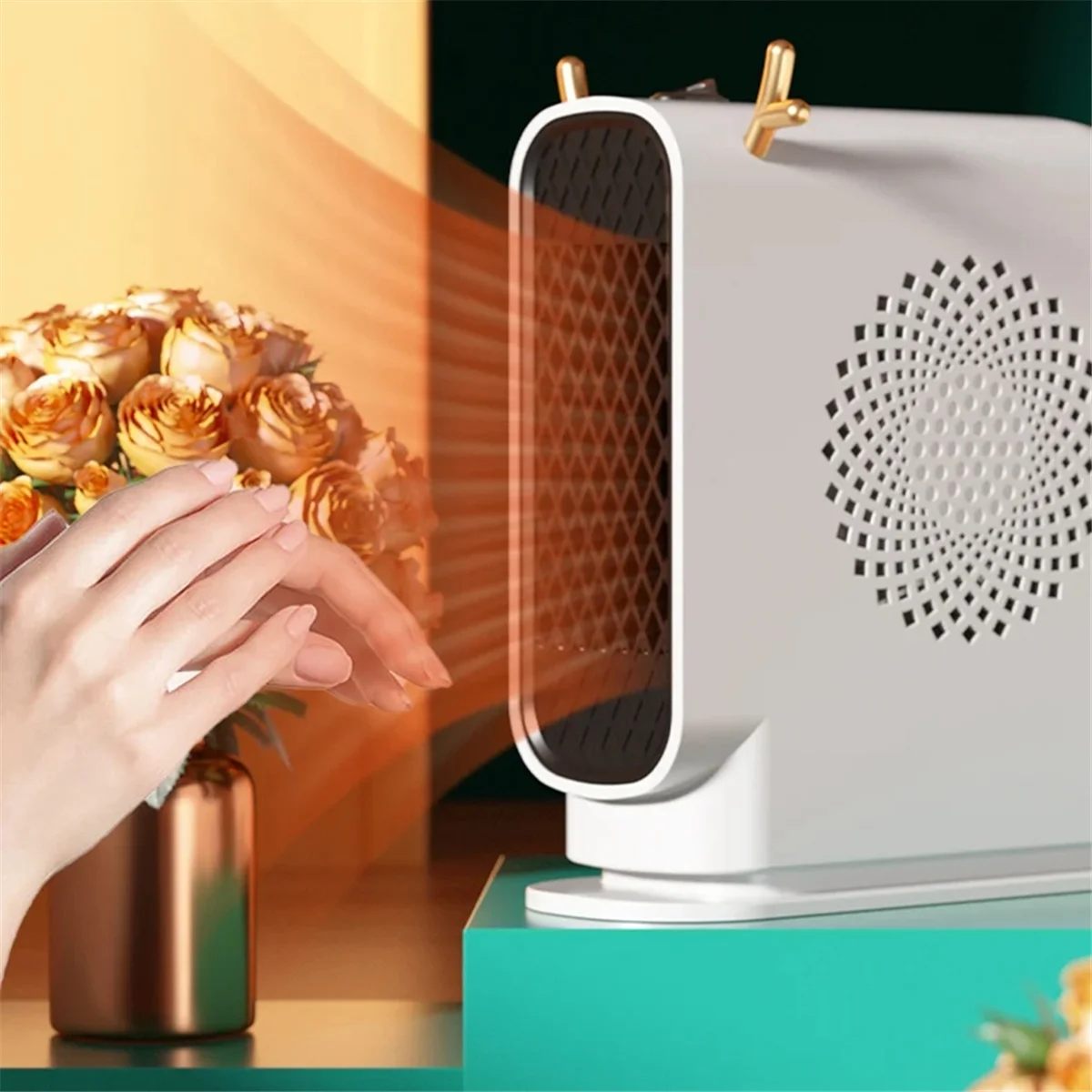 Электрический обогреватель вентиляторы портативный настольный с низким