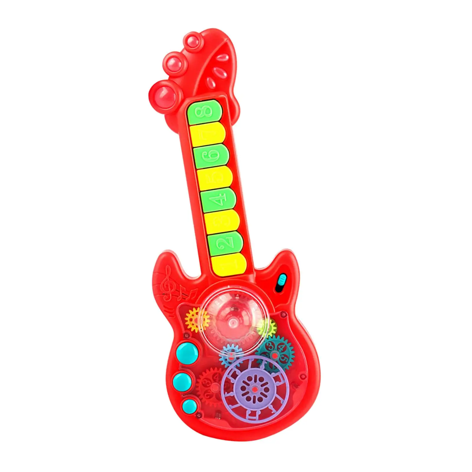 

Гитара электронная музыкальная игрушка со шнурком, мягкий звук, образовательная музыкальная гитара для игр, подарок на день рождения