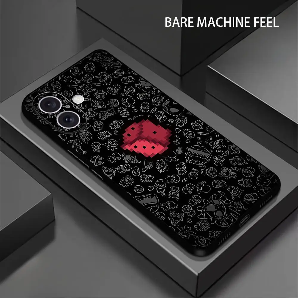 Фото Популярный чехол для телефона The Binding of Isaac для iPhone 17 16 15 14 13 12 11 X XR XS 8 Plus Mini Pro Max, мягкий черный противоударный чехол №3