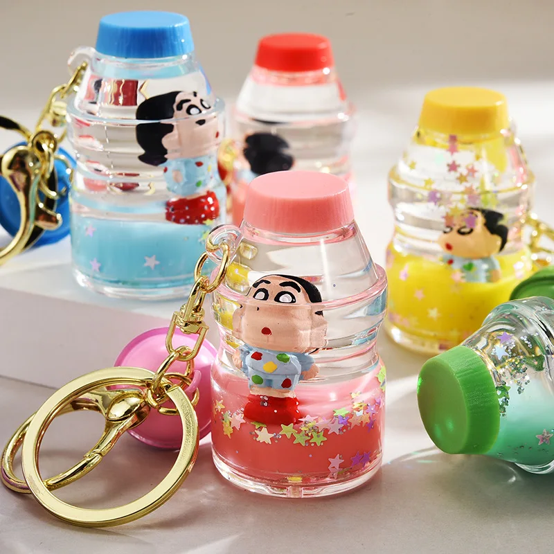 Crayon Shin-chan брелок в виде бутылки для дрифтинга зыбучий песок забавная креативная
