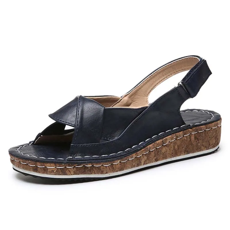 

Women Sandals Wedges Shoes Comfy Platform Flats Ladies Casual Soft Big Toe Foot Correction Sandal Orthopedic Bunion Corrector