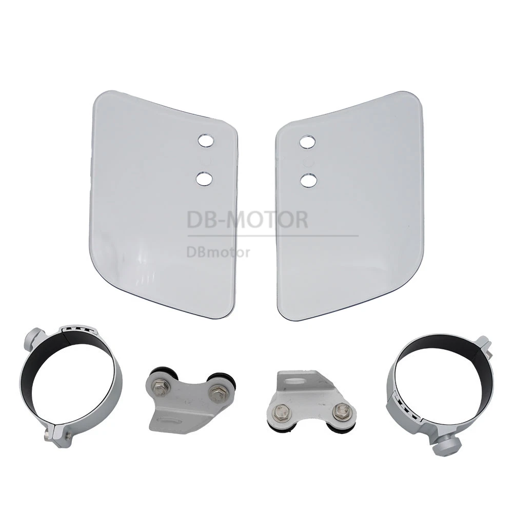 Фото Ветровые дефлекторы передней вилки для Honda Shadow VT750C Yamaha V-Star XVS950 Kawasaki Vulcan VN2000A, защита от ветрового щита мотоцикла №3