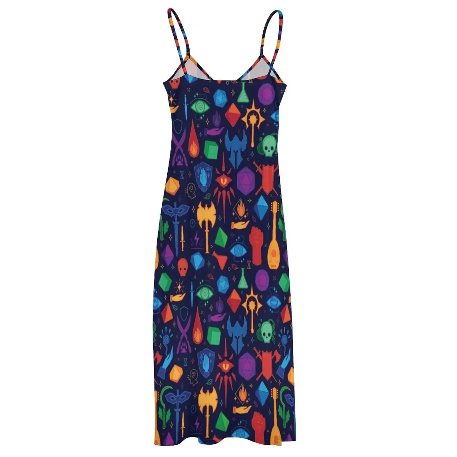 Женское летнее длинное платье без рукавов