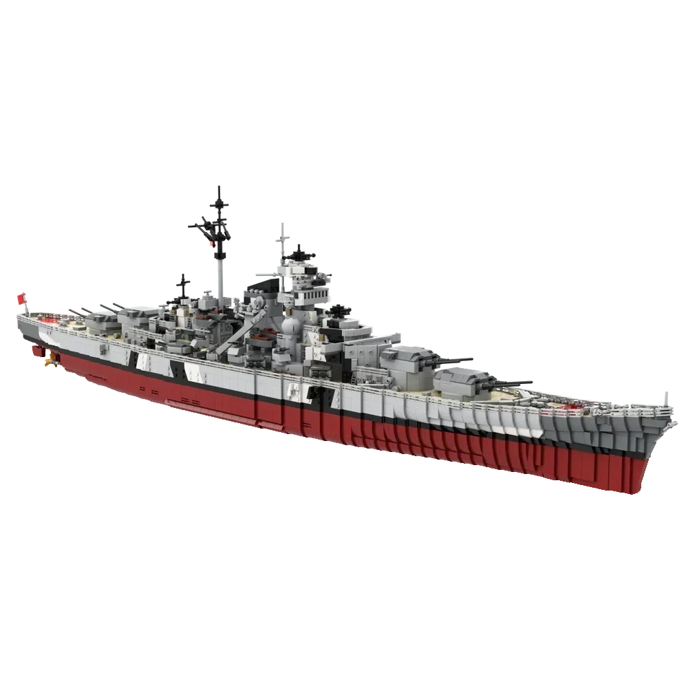 Gobrick MOC Bismarck модель военного корабля времен Второй мировой войны Набор