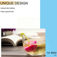 umbrella shape tea infuser silicone herbal spice filter 1pc strainer holder tea lovers d0l4