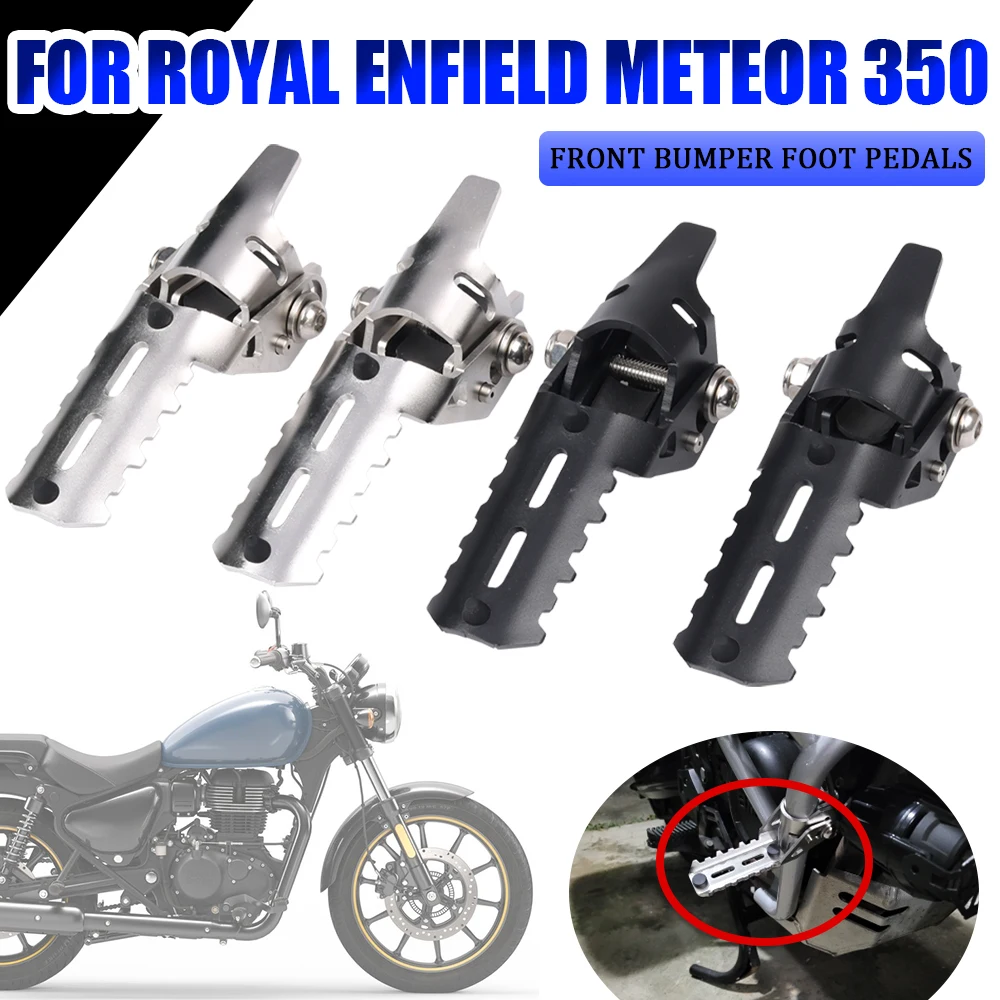 

For Royal Enfield 350 Meteor 350 Meteor350 2020 2021 2022 Motorcycle Accessories Front Foot Pegs Rest Footrests Clamps Pedals