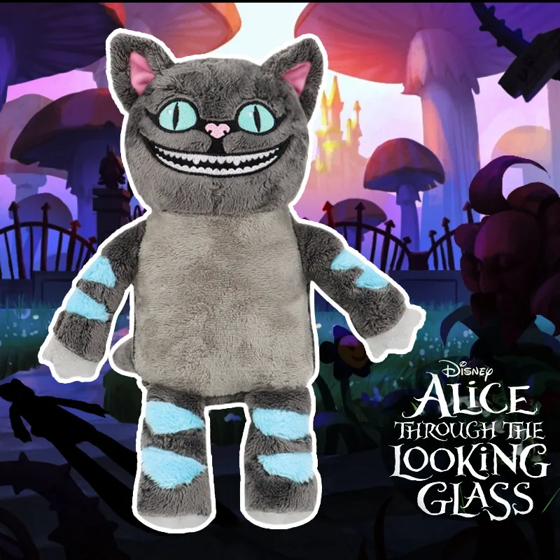 35cm Kawaii Cheshire Cat Plush Toy Alice In Wonderland Cartoon Animals Stuffed Dolls  Cat Peluche Kids Girls Gift