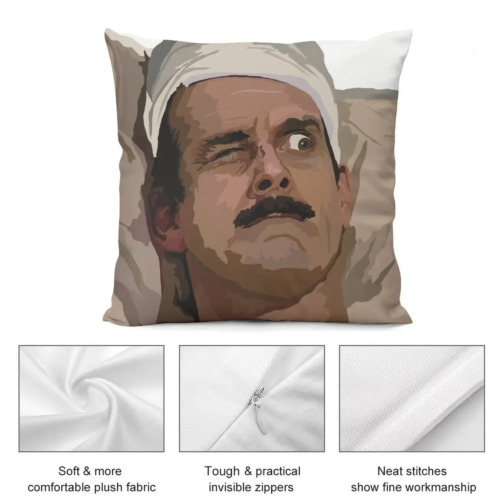 Декоративная подушка Fawlty Towers Basil John Cleese Don’t Mention The War