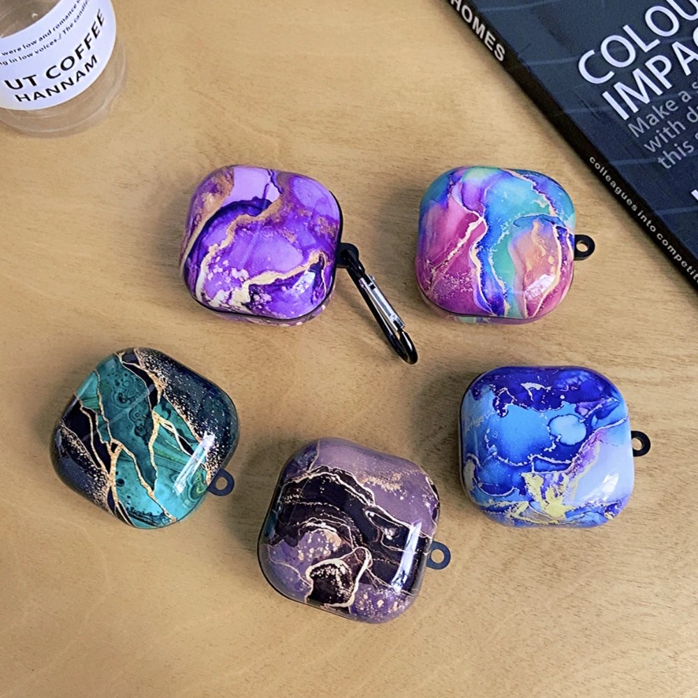 

Мягкий мультяшный чехол для Samsung Galaxy Buds2/Buds Live/Buds pro/Buds2 pro Беспроводная Bluetooth-гарнитура мраморный защитный чехол