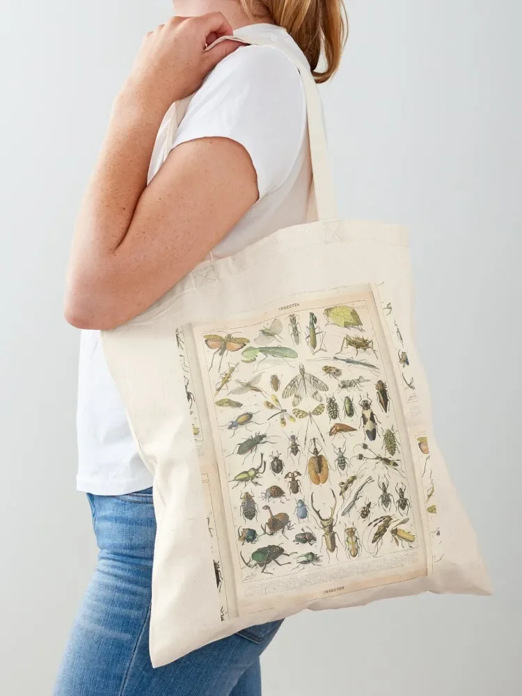 Фото Adolphe Millot насекомые A Tote Bag сумки-шопперы для женщин сумки для тележки для покупок №2
