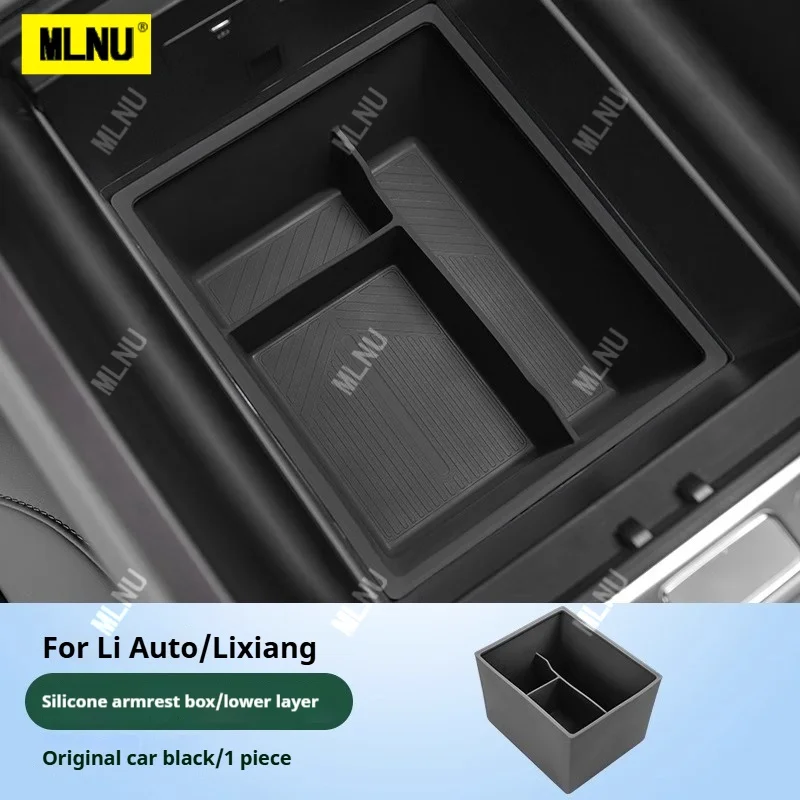 

Для Li Auto Lixiang L6 2024-2025 подлокотник центральной консоли силиконовый ящик для хранения OEM цветные противоударные перегородчатые автомобильные аксессуары