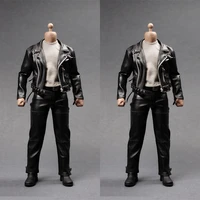 as044 16 arnold men soldier jacket leather coat motorcycle street punk biker coat for 12 action figure body accessory