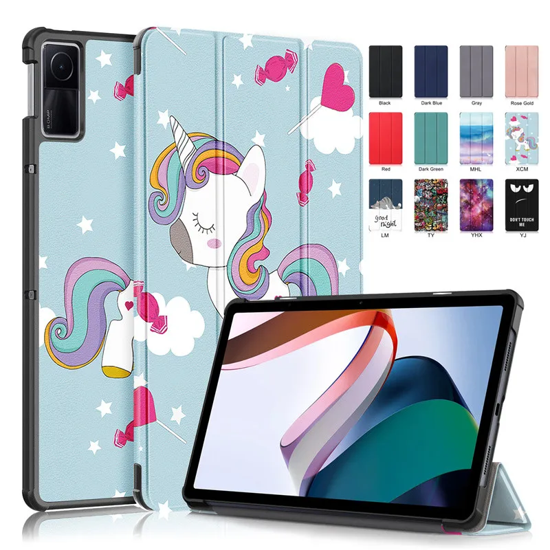 

Чехол для планшета Xiaomi Redmi Pad, 2022 дюйма, умная подставка из искусственной кожи, Магнитный флип-чехол для Xiaomi Redmi Pad, чехол для детей