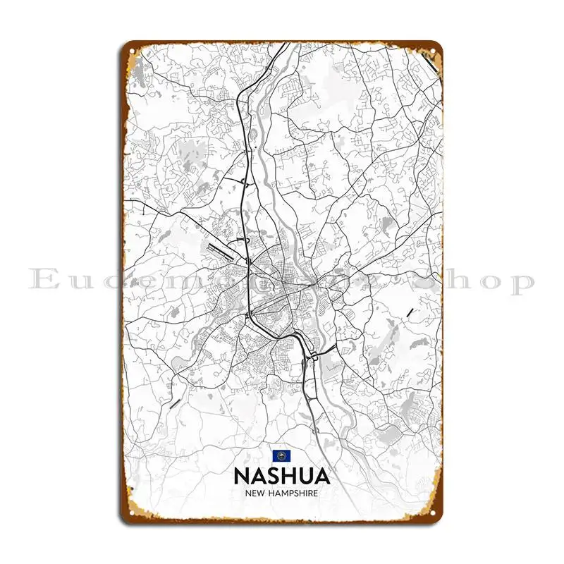 

Металлический плакат Nashua Nh, паб, гараж, проектирование на заказ, фотоплакат