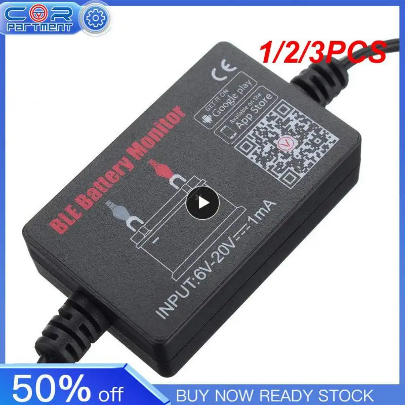 

1/2/3 шт., автомобильный тестер аккумулятора, Bluetooth 4,0, 12 В