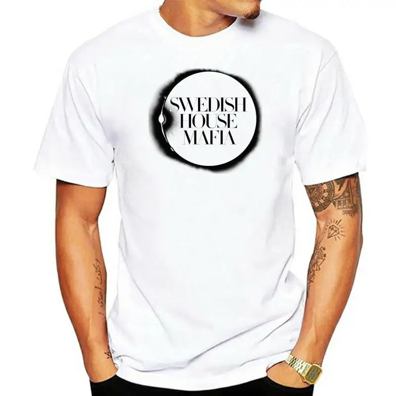 SWEDISH HOUSE MAFIA WHITE DOT LOGO T SHIRT NEW OFFICIAL UNTIL ONE NOW ANTIDOTE