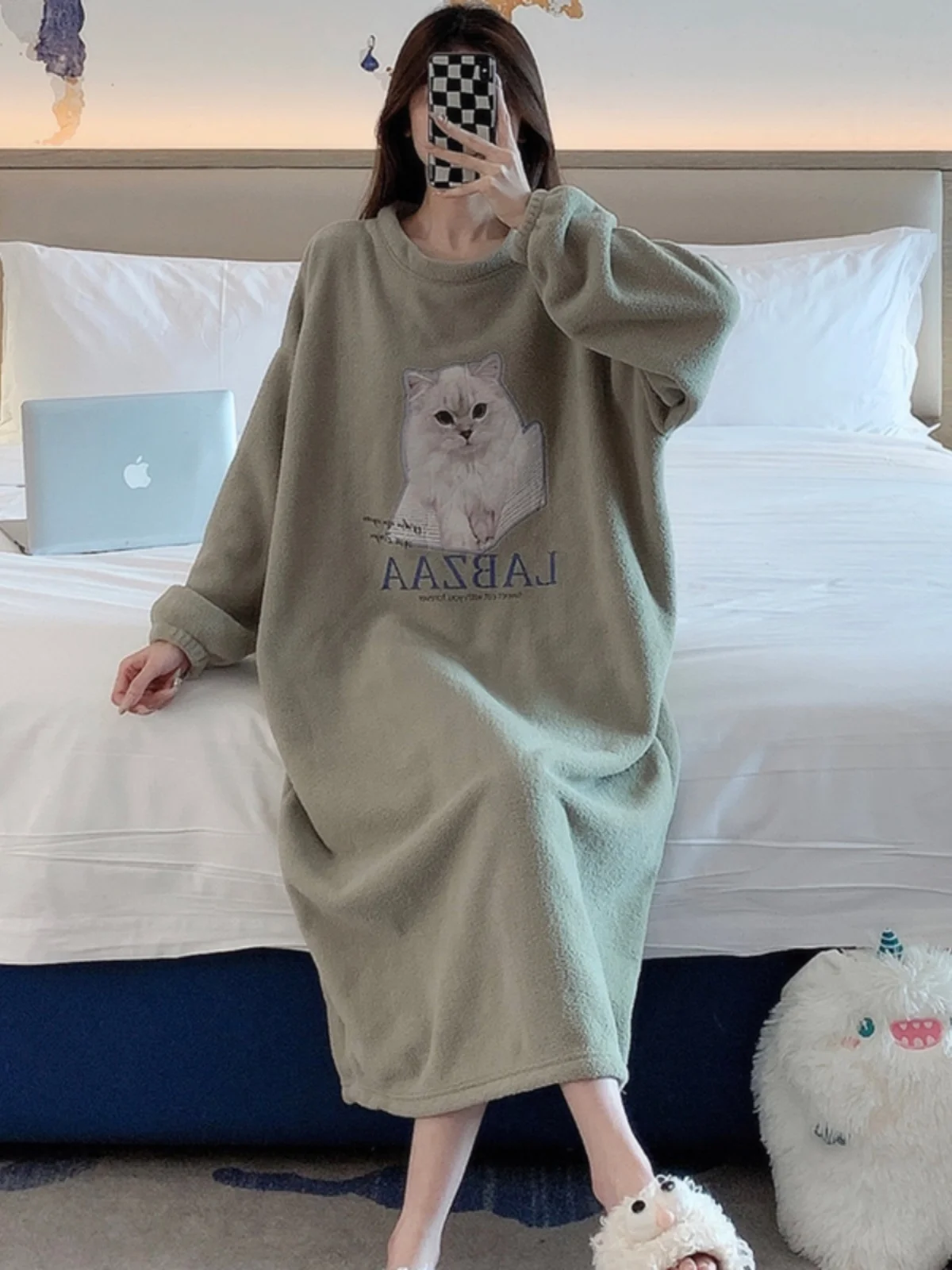 Можно носить на улице ночная рубашка из кораллового флиса женская зимняя простая