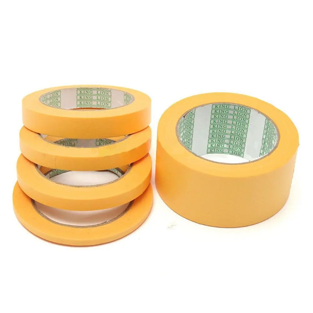 

1PC 50M General Purpose Painting Paper Painter Decor DIY Craft Yellow Car Sticker Masking Tape Adhesive