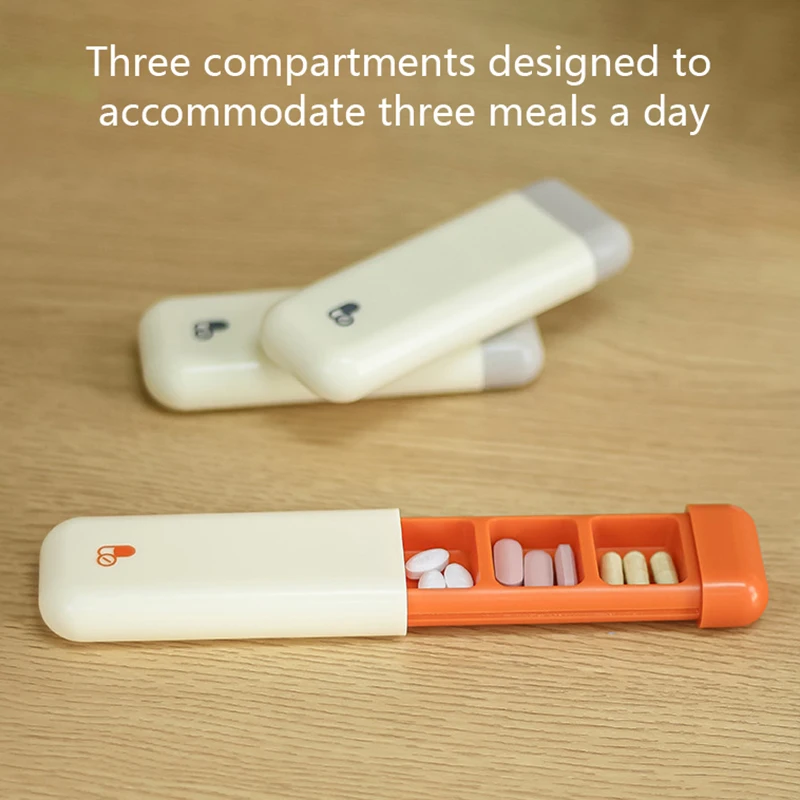 Выдвижная портативная коробка для таблеток таблетница Диспенсер коробки