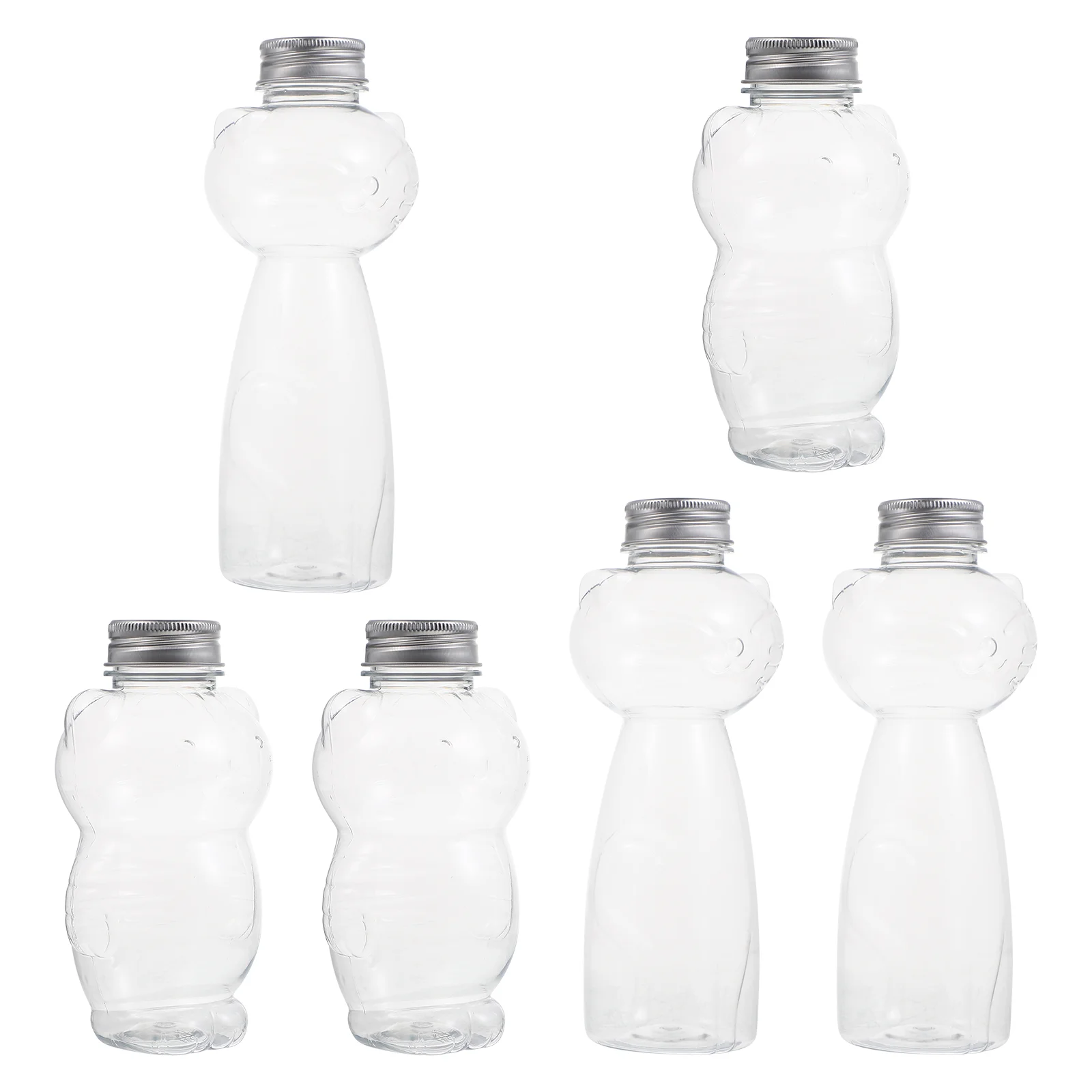 

Bottles Bottle Water Empty Reusable Clear Drink Beverage Containers Container Out Take Drinking Smoothie Caps Yogurt Jars Tea