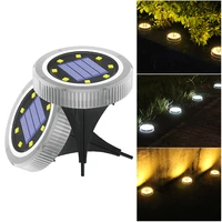 outdoor solar powered ground light waterproof garden deck lights with 81220 led yard driveway lawn garden decoration lamp