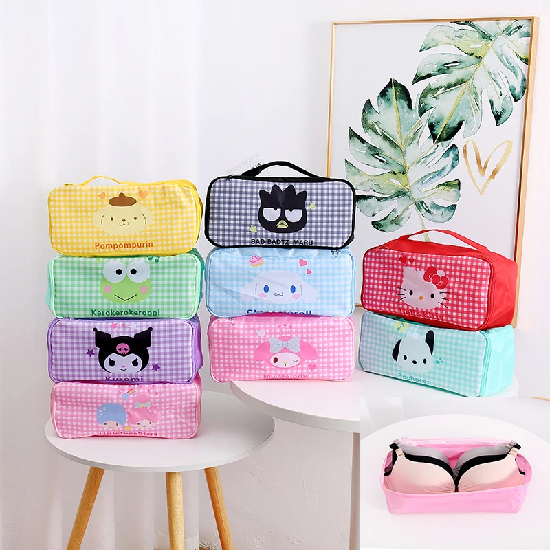 

Sanrio HelloKitt Mymelody Kuromi KEROPPI BadBadtz-maru Cinnamoroll Cartoon Travel Storage Underwear Bag Cosmetic Storage Bag