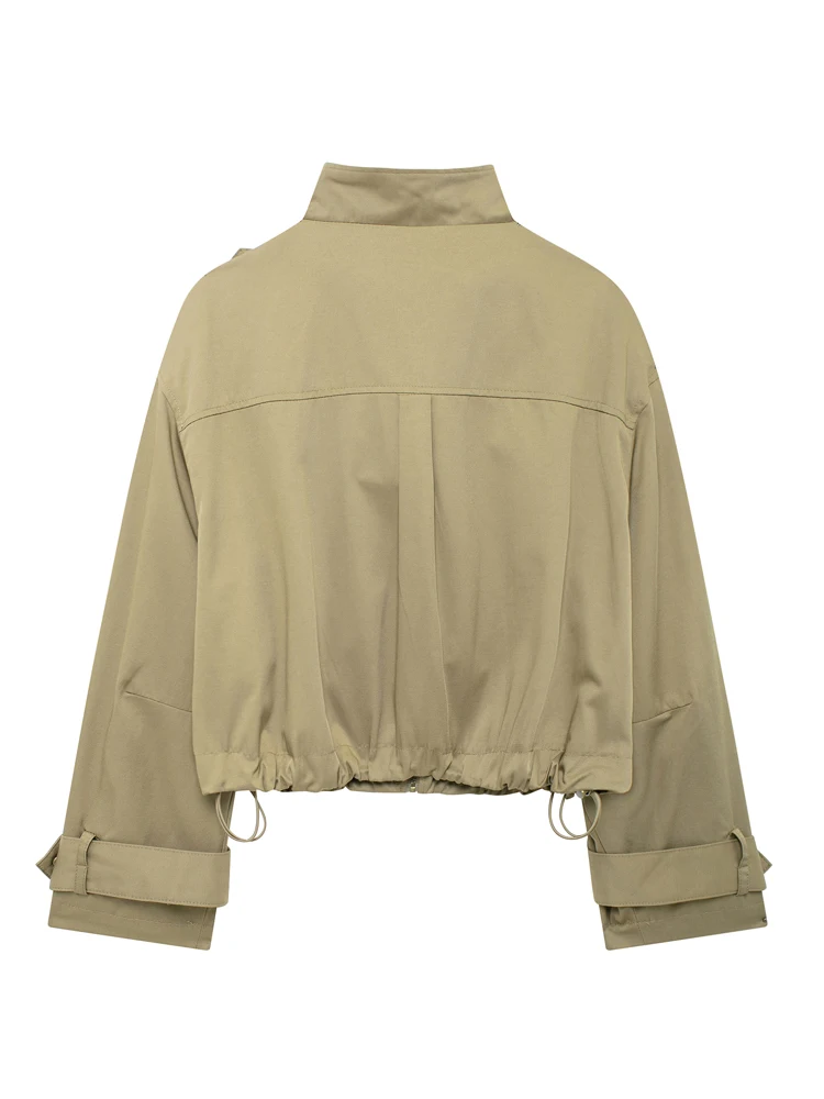 Женский комплект из двух предметов KAOPU ZA куртка с высоким воротником и накладными