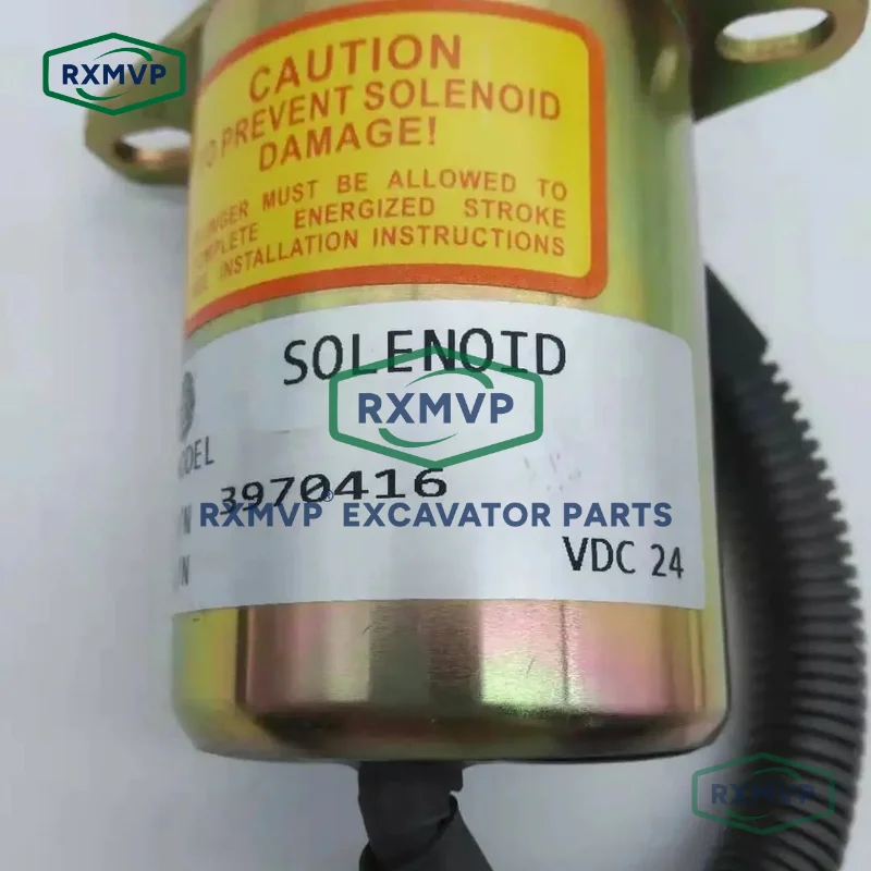 Электромагнитный клапан для остановки топлива 3970416 24В подходит экскаваторов 6CT
