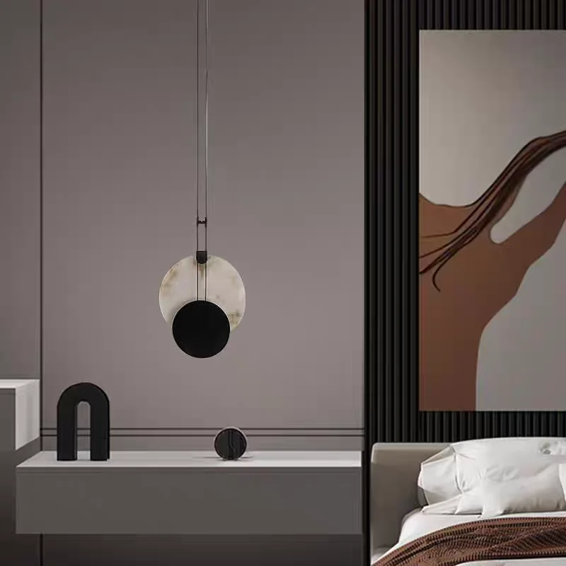 Роскошная мраморная люстра в итальянском стиле прикроватная Подвесная лампа