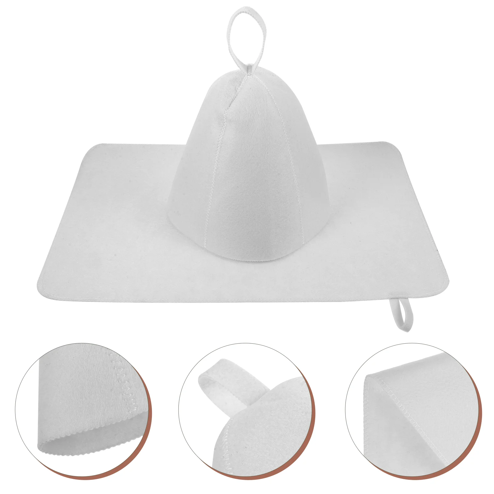 

1 Set of Water Absorbing Sauna Hat Reusable Sauna Hat Kit Sauna Hat Stylish Sauna Hat Pad Kit