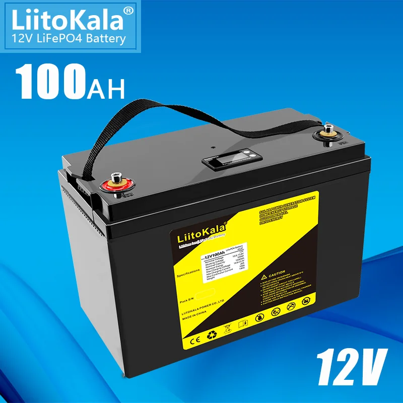 

Аккумулятор LiitoKala, 12 В, 12,8 Ач, 4000 Ач, в