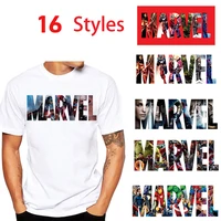 disney marvel letters patch iron on transfers for clothing heat transfer stickers iron on patches for clothes diy boys t shirt