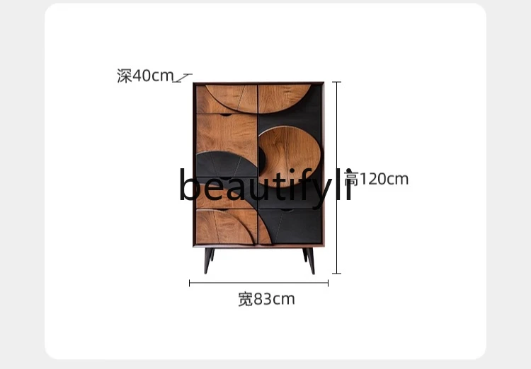Художественный секретный шкаф. Персонализированный обеденный боковой шкаф в