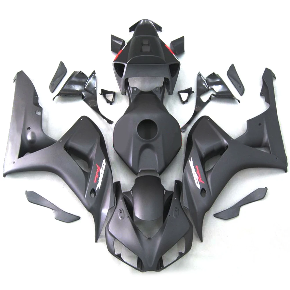 

Injection Molded Fairing Kits For HONDA CBR1000RR 06 07 CBR 1000 RR CBR1000 RR 2006 2007 100%Fit Bodaywork Flat black Color