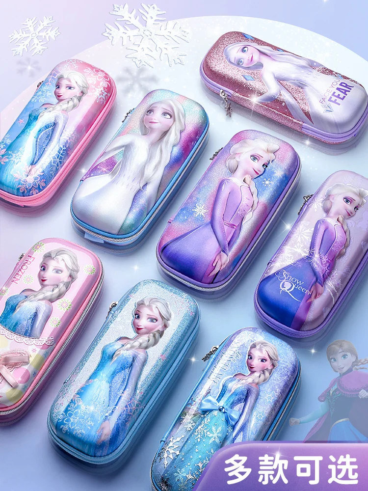 

Disney Pencil Case Primary School Girl Stationery First Grade Pencil Box Princess Frozen Elsa Cute Girl Simple Boy Children