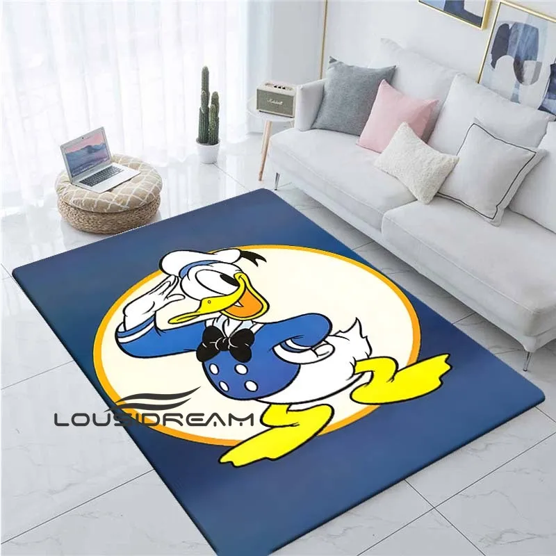 

Donald Duck Cute Soft Carpet 3D Cartoon Kids Play Mat Door Mat Floor Living Room Bedroom Anti-slip Door Mat Home Decor Carpet