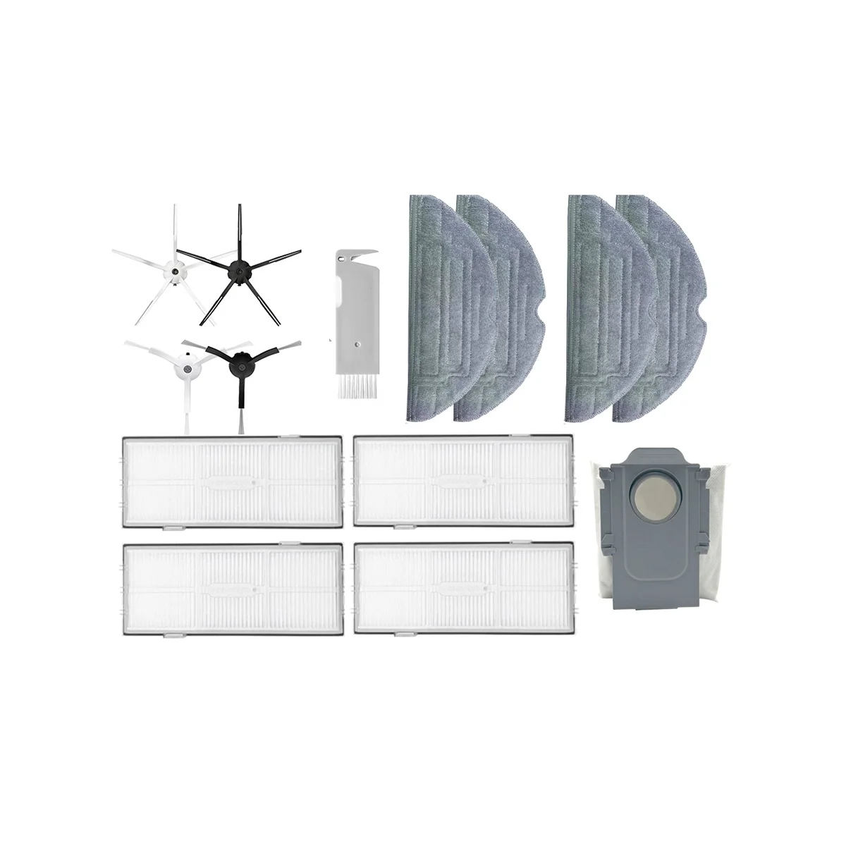 

For S8 / S8+ / S8 Pro Ultra Accessory Of HEPA Filters Main / Side Brush Mop Dust Bag Robot Vacuum