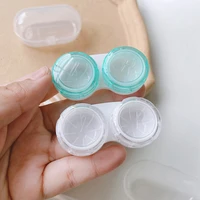 2022 new 1pc glasses cosmetic contact lenses box contact lens case for eyes travel kit holder container travel accessories