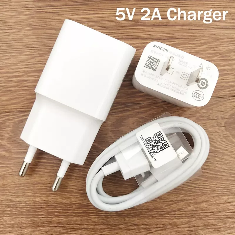 

Original 10w USB Charger EU/US Plug 5V2A Adapter Micro USB Cable For Xiaomi Mi 4 5 S2 Redmi 9A 7A 6A 5A 4X 5 Plus Note 4 4X 5A